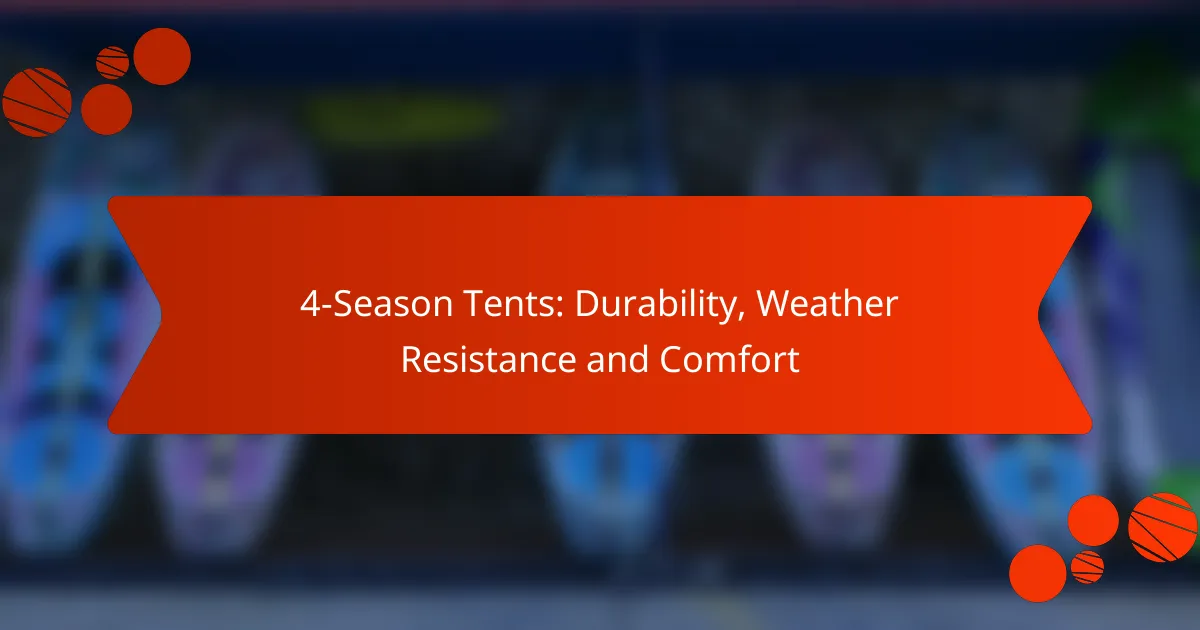 4-Season Tents: Durability, Weather Resistance and Comfort