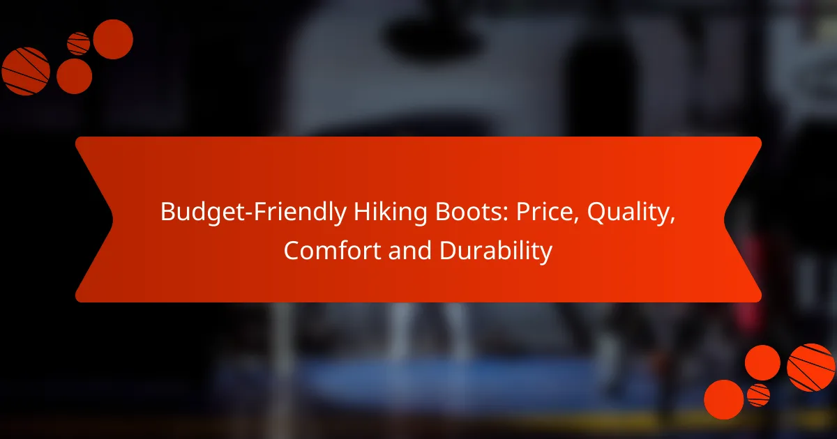 Budget-Friendly Hiking Boots: Price, Quality, Comfort and Durability