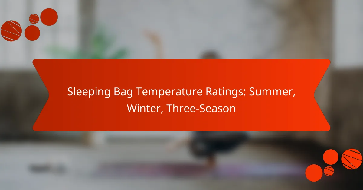 Sleeping Bag Temperature Ratings: Summer, Winter, Three-Season